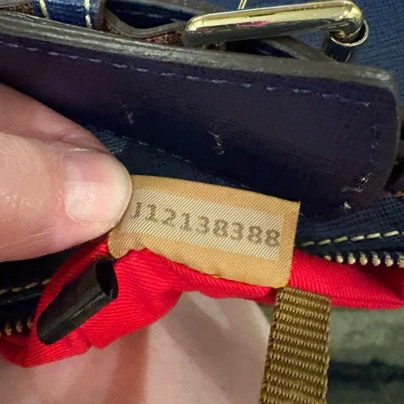 Dooney & Bourke Navy Blue Leather Shoulder Bag - Picture 11 of 11